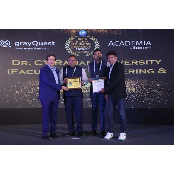 Faculty of Engineering & Technology Bihar No-01 Best private University Dr. C. V. Raman University, Vaishali, Bihar Given By Indian Higher Education ranking 2025-26 Education world