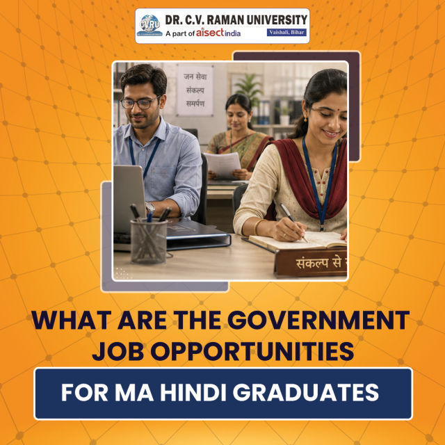 What are the Government Job Opportunities for MA Hindi Graduates