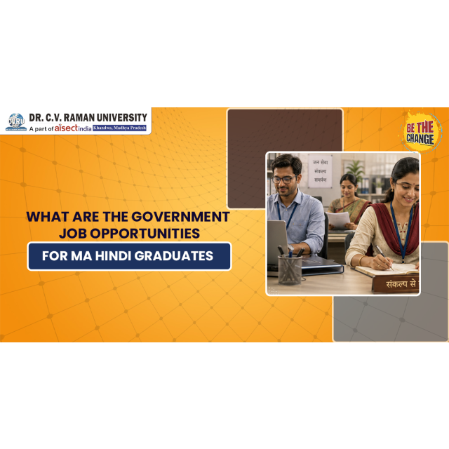 What are the Government Job Opportunities for MA Hindi Graduates