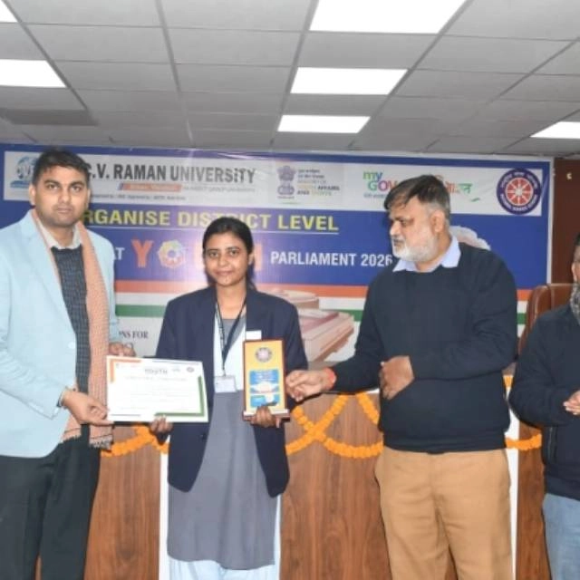 “विकसित भारत युवा संसद” कार्यक्रम के अंतर्गत जिला स्तरीय विकसित भारत युवा संसद का भव्य आयोजन