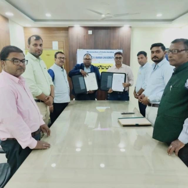 डॉ. सी.वी. रमन विश्वविद्यालय, वैशाली और अल्ट्राटेक के बीच एमओयू पर हस्ताक्षर